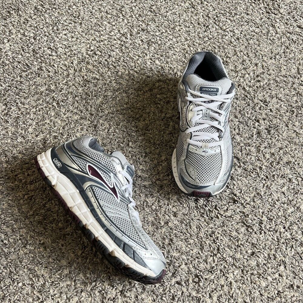 Brooks Women’s Athletic Running Shoes in Gray, White and Maroon